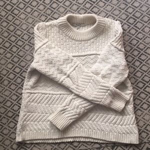 Madewell cream cableknit